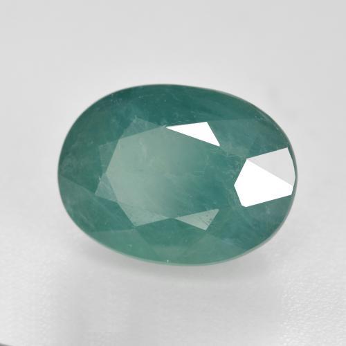 Grandidierita turquesa profundo natural 3,39ct, corte oval, VS-SI