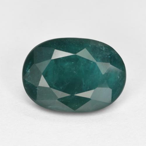 Grandidierita verde azul escuro natural 2,06ct, corte oval, VS-SI