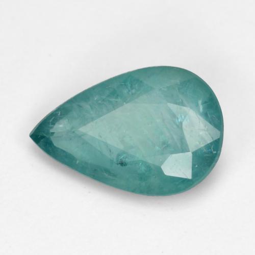 Grandidierita Verde azul médio-escuro Natural 1,04ct, Formato de pêra, VS-SI