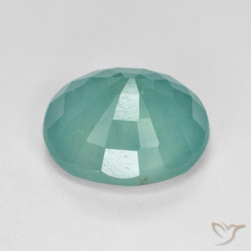 Grandidierita Verde claro Azul Natural 4.97ct, oval, SI