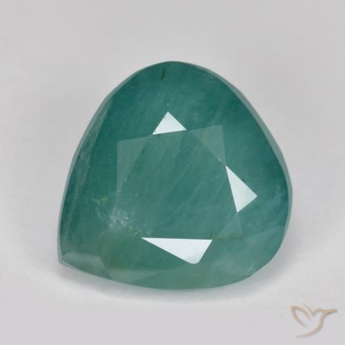 Grandidierita verde-azul natural 3,30ct, formato de pêra, SI