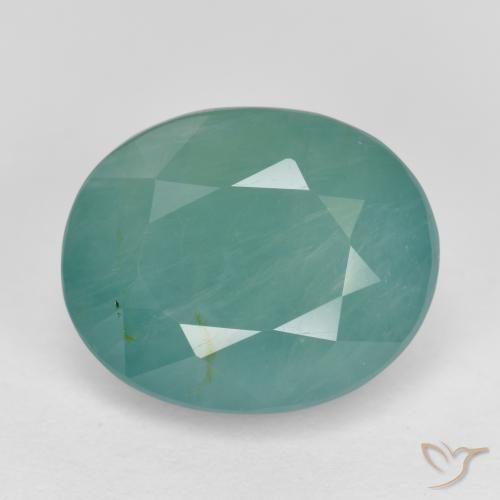 4.83ct Natural Verde Azul Tom Grandidierita, oval, SI