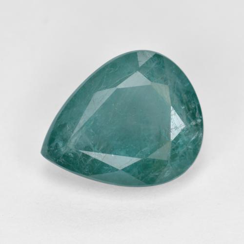 Grandidierita Verde escuro azul Natural 3.42ct, Formato de pêra, SI