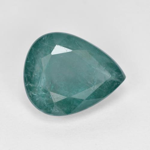 Grandidierita Verde escuro azul Natural 3.42ct, Formato de pêra, SI