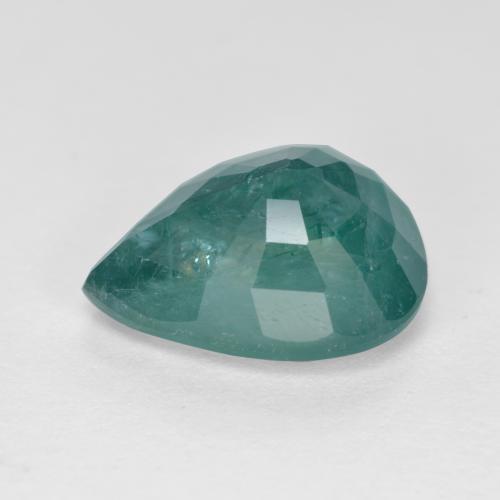 Grandidierita Verde escuro azul Natural 3.42ct, Formato de pêra, SI