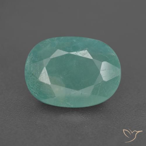 2.64ct Natural Azul-esverdeado Grandidierita, oval, SI