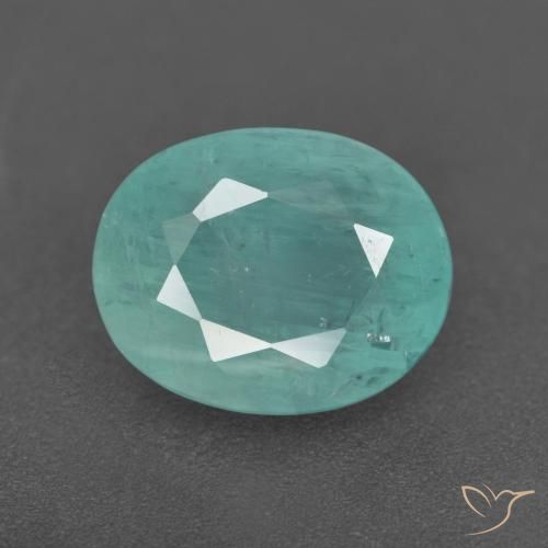 3.39ct Natural Turquesa Grandidierita, oval, VS-SI