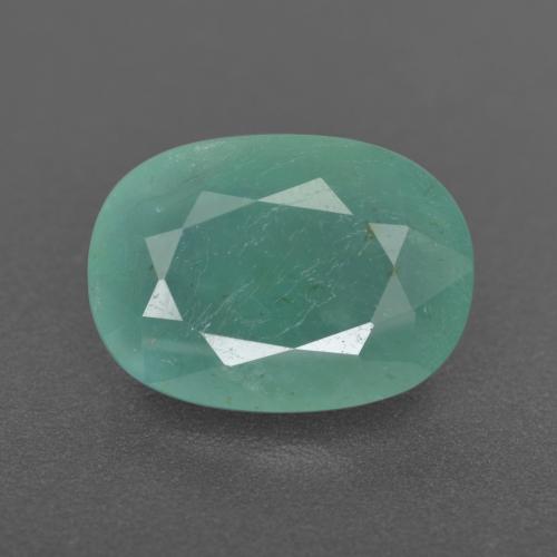 Grandidierita Verde azulado médio Natural 3.30ct, Corte Oval, VS-SI