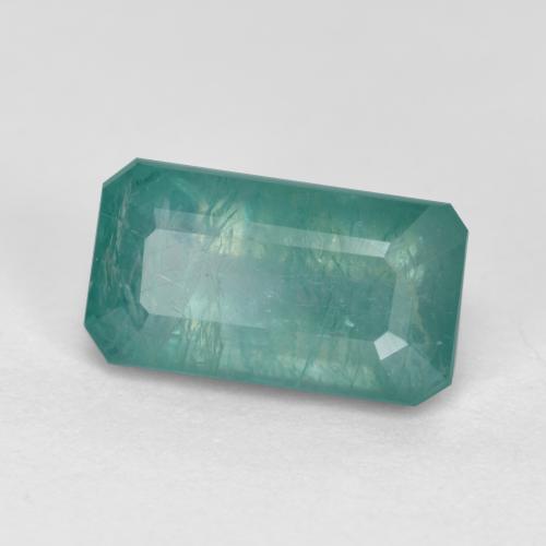 Grandidierita Médio Verde Azul Natural 1.45ct, Corte Esmeralda, SI
