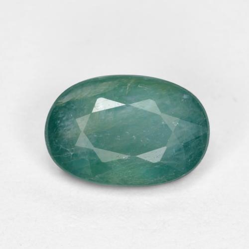Grandidierita verde escuro azul natural 0,74ct, corte oval, SI