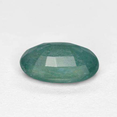 Grandidierita verde escuro azul natural 0,74ct, corte oval, SI