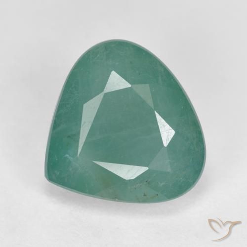 4.17ct Natural Azul esverdeado Grandidierita, Formato de pêra, VS-SI