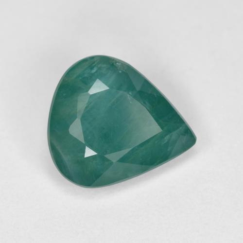 Grandidierita Verde escuro azul Natural 1.69ct, Formato de pêra, VS-SI
