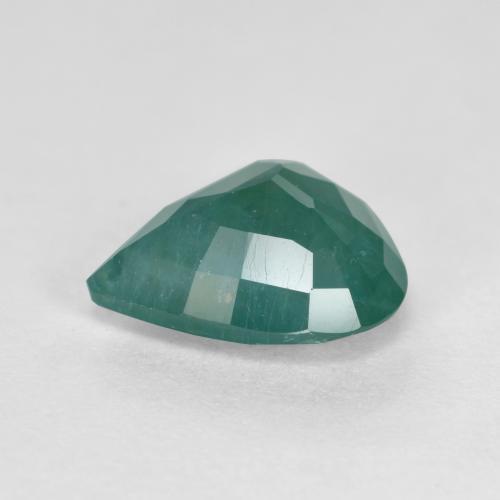 Grandidierita Verde escuro azul Natural 1.69ct, Formato de pêra, VS-SI