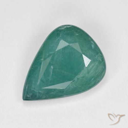 3.10ct Natural Turquesa Profundo Grandidierita, Formato de pêra, VS-SI