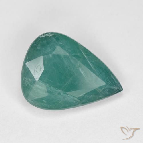 Grandidierita Turquesa Profundo Natural 3.10ct, Formato de pêra, VS-SI