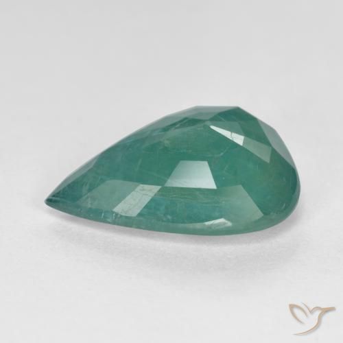 Grandidierita Turquesa Profundo Natural 3.10ct, Formato de pêra, VS-SI
