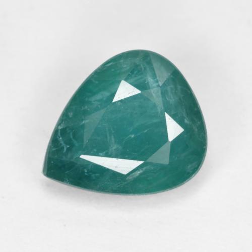 Grandidierita Verde escuro azul Natural 1.98ct, Formato de pêra, SI