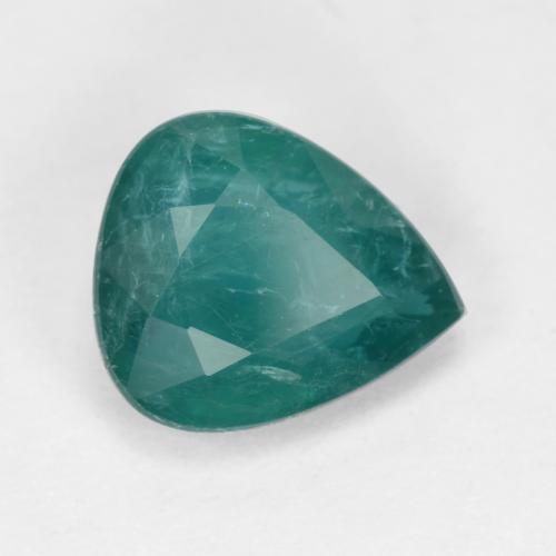 Grandidierita Verde escuro azul Natural 1.98ct, Formato de pêra, SI