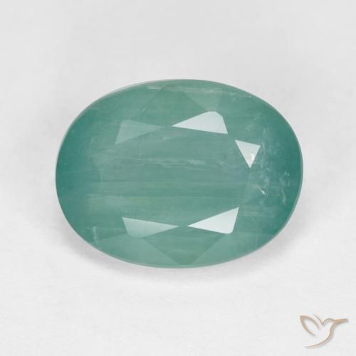 3.56ct Natural Azul-esverdeado Grandidierita, oval, SI