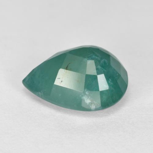 Grandidierita turquesa natural 2,28ct, formato de pêra, SI