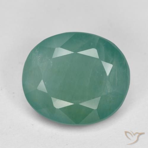 3.53ct Natural Médio Verde Azul Grandidierita, oval, SI