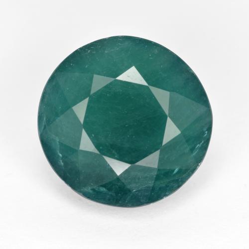 Grandidierita Verde Azul Profundo Natural 6.66ct, Corte Redondo, SI-I1