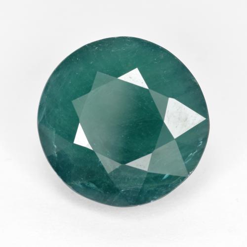 Grandidierita Verde Azul Profundo Natural 6.66ct, Corte Redondo, SI-I1
