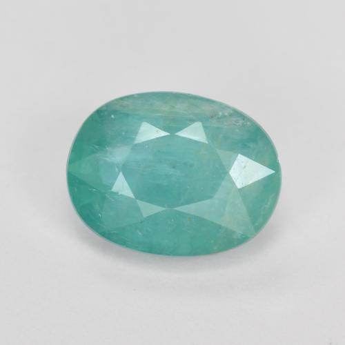 Grandidierita turquesa natural 1,28ct, corte oval, SI-I1
