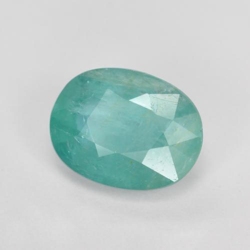 Grandidierita turquesa natural 1,28ct, corte oval, SI-I1