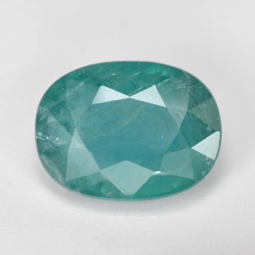 Grandidierita Azul verde Natural 4.19ct, Corte Oval, SI-I1