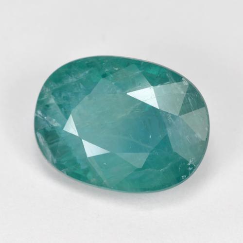 Grandidierita Azul verde Natural 4.19ct, Corte Oval, SI-I1