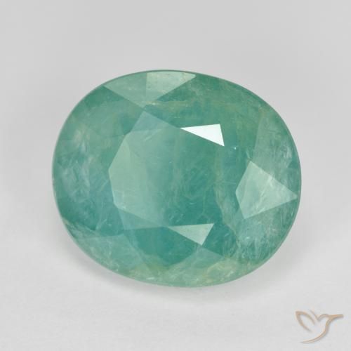 Grandidierita Verde azulado médio Natural 6.31ct, oval, SI-I1