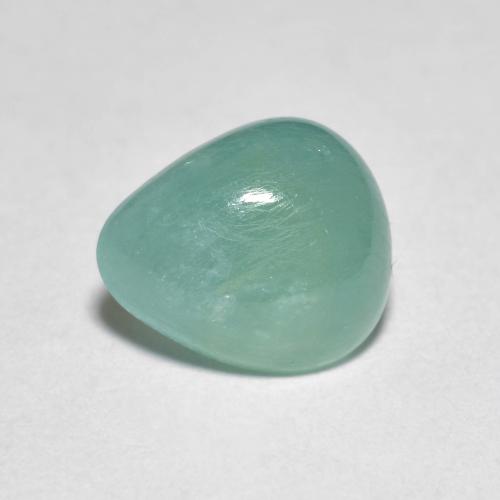 Grandidierita Azul claro verde Natural 2.09ct, Formato de pêra, Translúcido