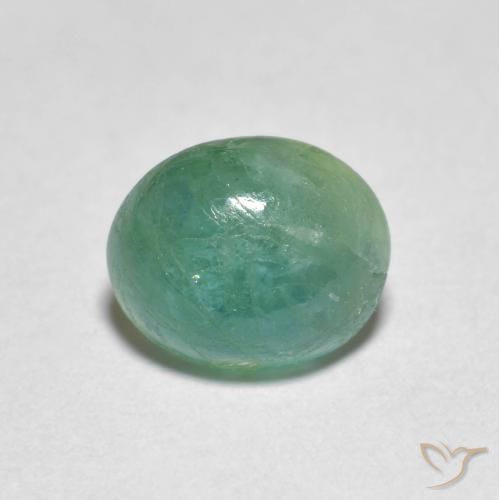 1.40ct Natural Verde azulado Grandidierita, oval, Translúcido