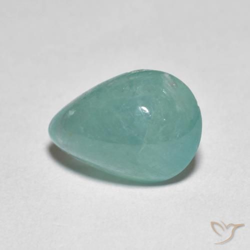 2.86ct Natural Médio Verde Azul Grandidierita, Formato de pêra, Translúcido