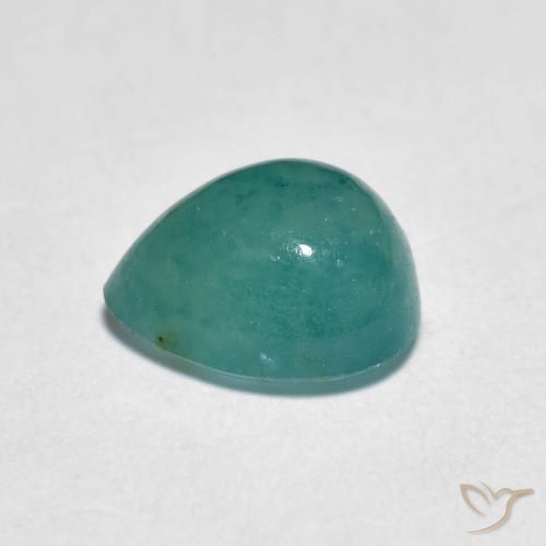 Grandidierita Turquesa Natural 1.49ct, Formato de pêra, Translúcido