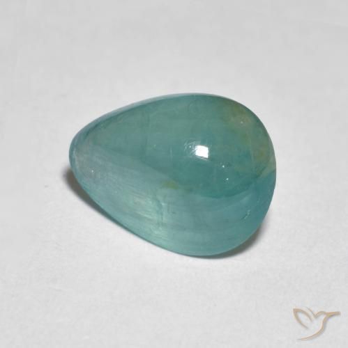 2.17ct Natural Turquesa Grandidierita, Formato de pêra, Translúcido