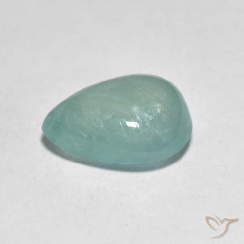 Grandidierita Médio Azul Verde Natural 2.79ct, Formato de pêra, Translúcido
