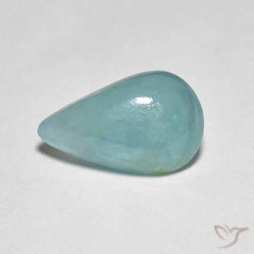 2.76ct Natural Verde azul pálido Grandidierita, Formato de pêra, Translúcido