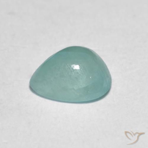 Grandidierita Azul elétrico Natural 0.89ct, Formato de pêra, Translúcido