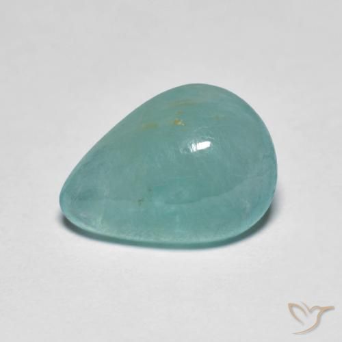 2.85ct Natural Verde azul pálido Grandidierita, Formato de pêra, Translúcido
