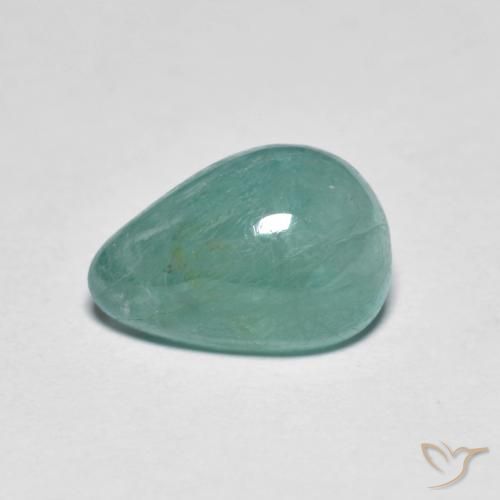 2.25ct Natural Azul esverdeado Grandidierita, Formato de pêra, Translúcido