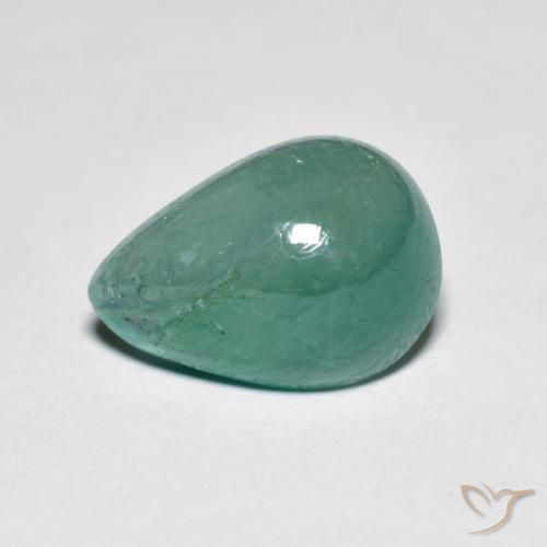 4.13ct Natural Azul-esverdeado Grandidierita, Formato de pêra, Translúcido