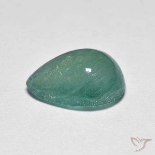 Grandidierita Azul-esverdeado Natural 4.13ct, Formato de pêra, Translúcido