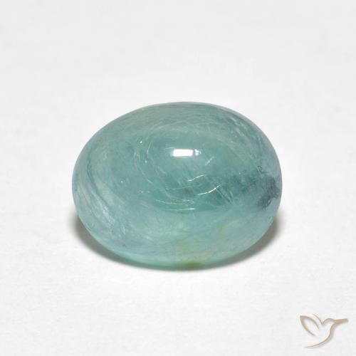 1.96ct Natural Azul verde Grandidierita, oval, Translúcido
