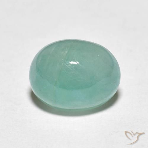 3.11ct Natural Verde Azulado Claro Grandidierita, oval, Translúcido