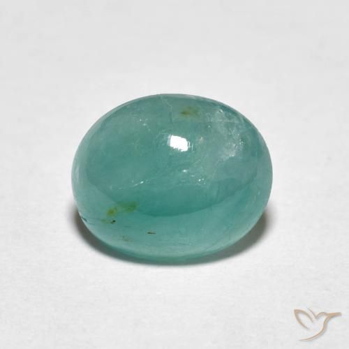 2.44ct Natural Azul-esverdeado Grandidierita, oval, Translúcido
