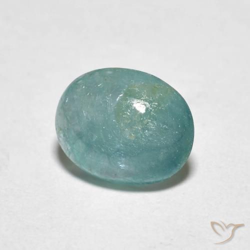 Grandidierita Azul esverdeado Natural 1.40ct, oval, Translúcido