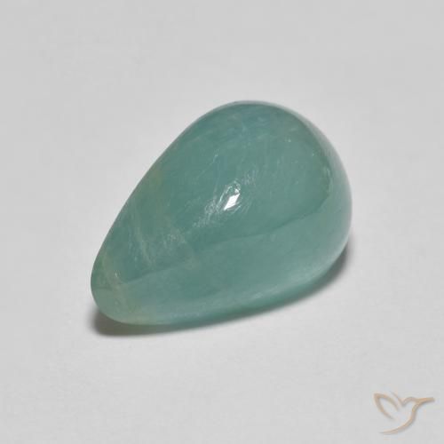 4.27ct Natural Verde Azulado Claro Grandidierita, Formato de pêra, Translúcido